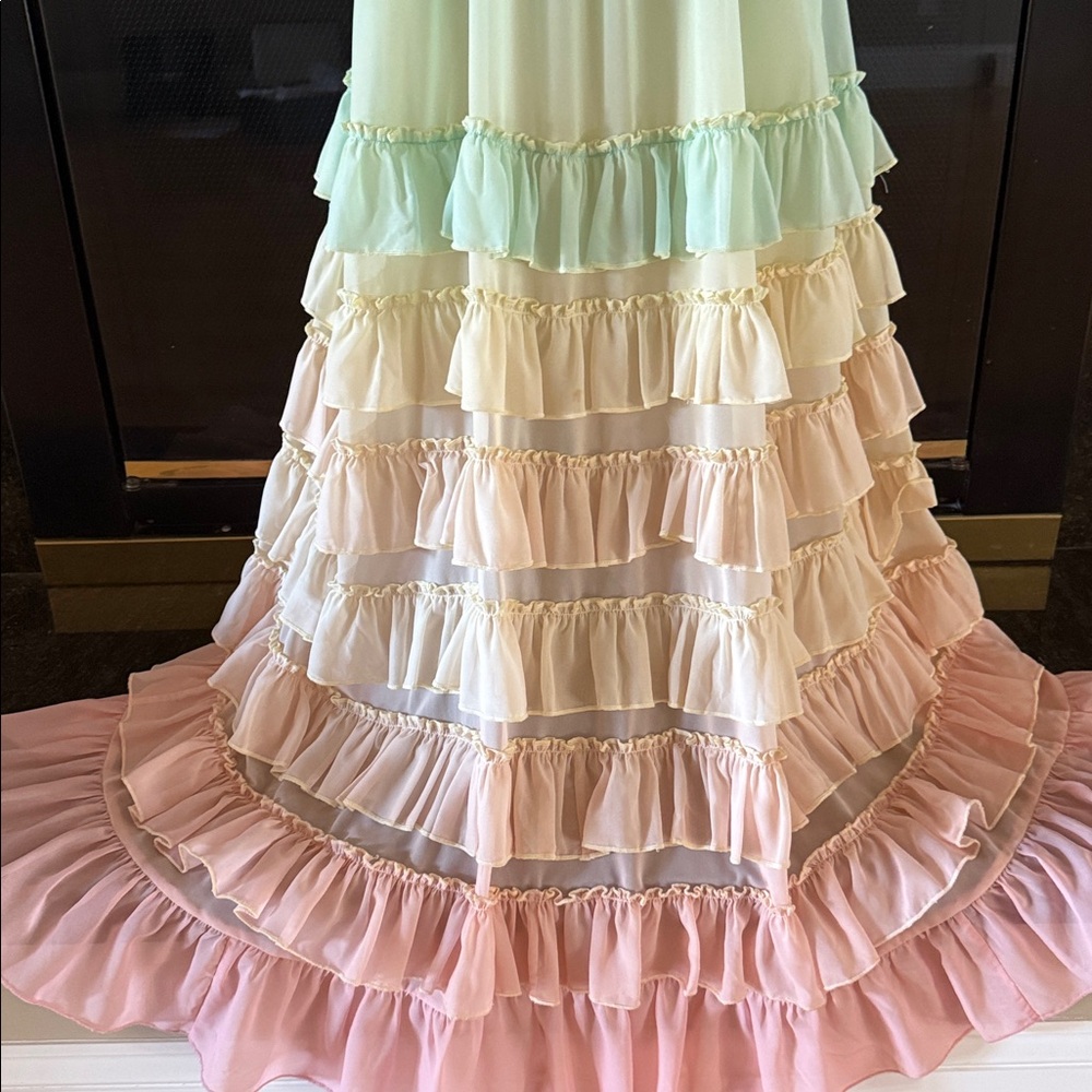 Rococo Sand Ciceli rainbow raffle dress sz S - Picture 17 of 17